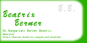 beatrix berner business card